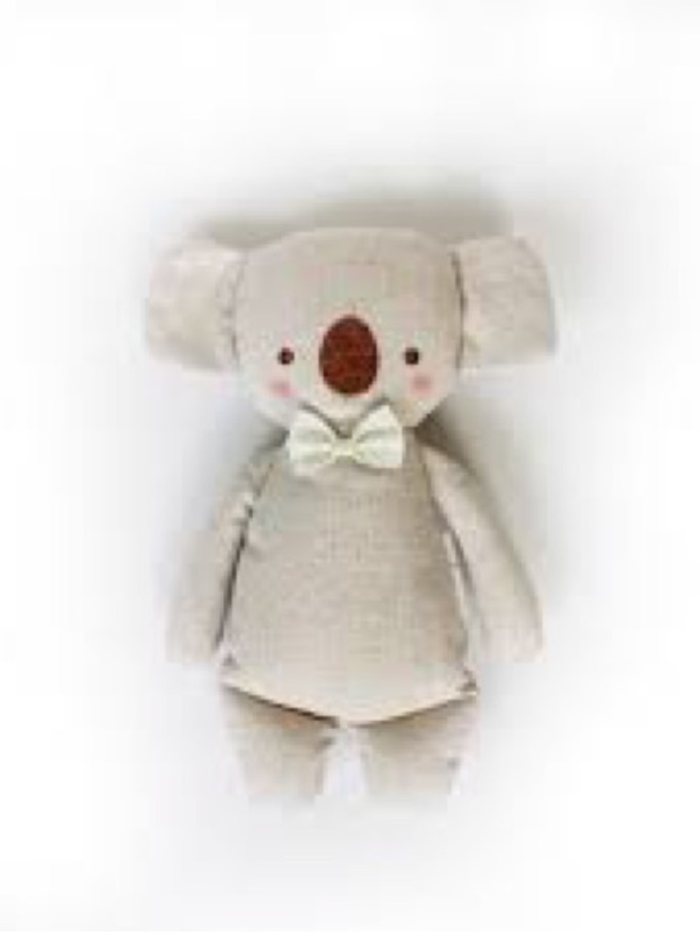 Alimrose Linen Koala Mini Rattle.